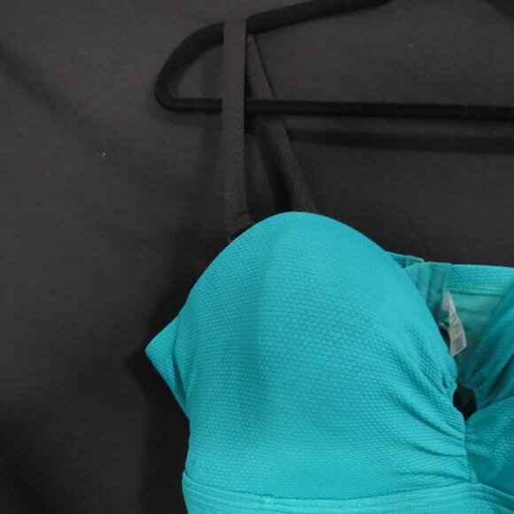CACTUS | 2X | Stylish Turquoise Tankini Top | Back Hook Closure - Picture 3 of 14